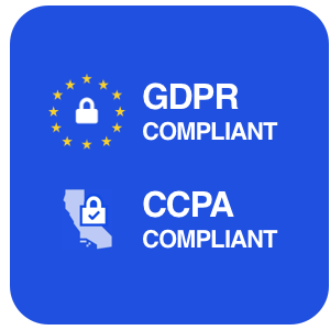 gdpr and ccpa compliant badges